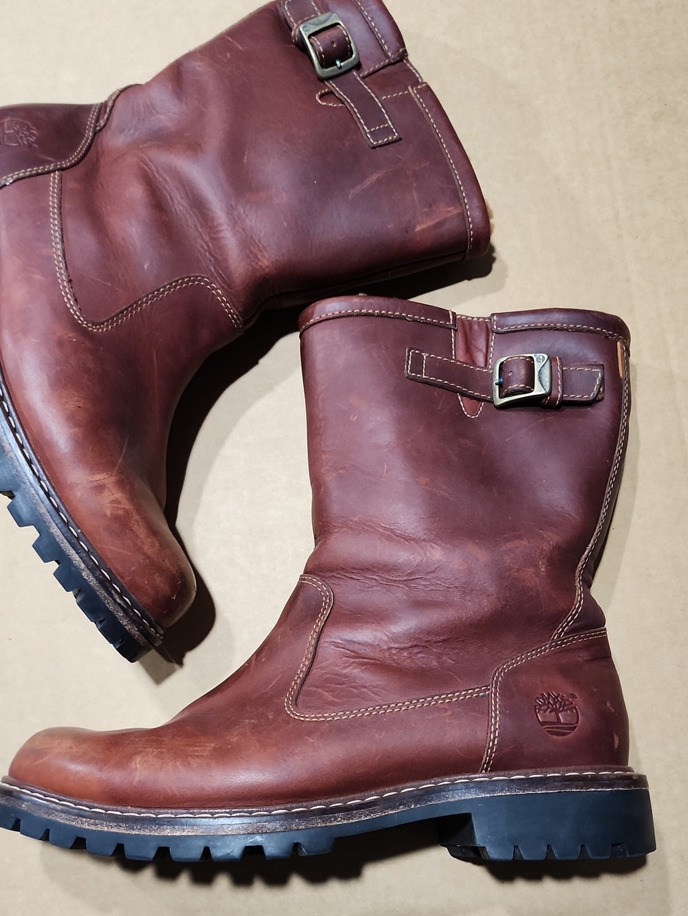 Timberland Leather pull-on buckle Sz 11